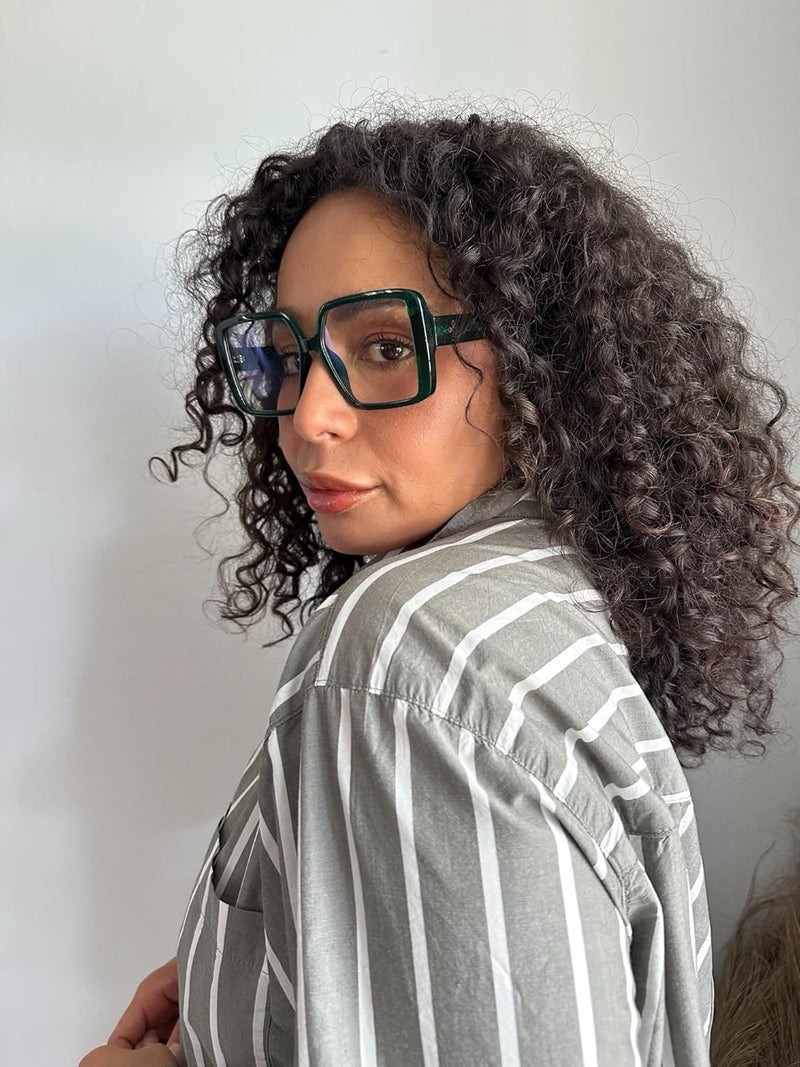 VISOONE Oversized TR90 Blue Light Blocking Glasses Fashion Accessories Non Prescription for Women Harvard - Image 3